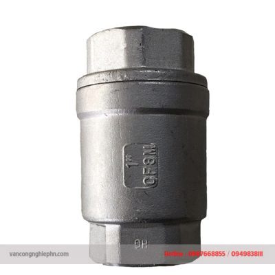 Van 1 chiều lò xo inox bắt ren